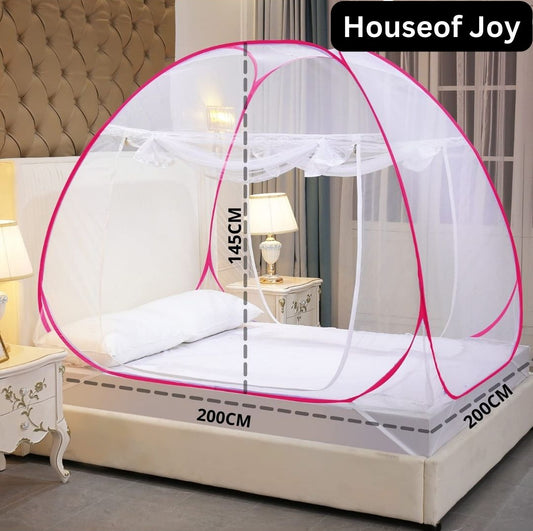 Mosquito Net King Size Double Bed Tent Style - Foldable 1 Piece
